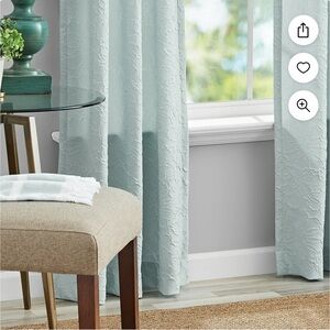 Elegant Blue Patterned Curtains